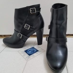 Vera Wang Buckle Booties